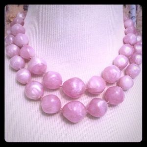 Vintage Lilac bead necklace